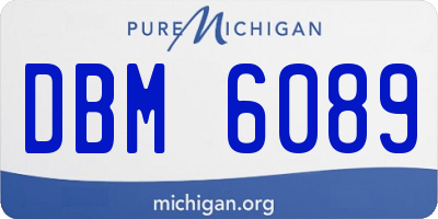 MI license plate DBM6089