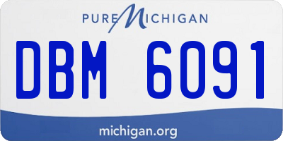 MI license plate DBM6091