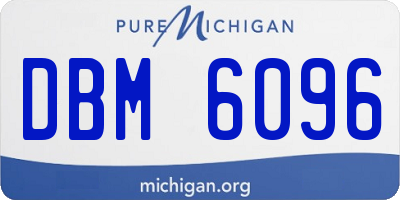 MI license plate DBM6096