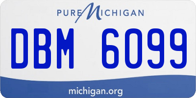 MI license plate DBM6099