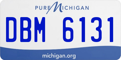 MI license plate DBM6131