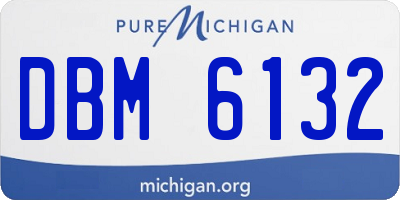 MI license plate DBM6132