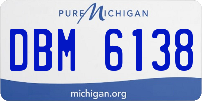 MI license plate DBM6138