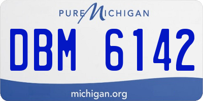MI license plate DBM6142