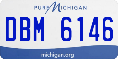 MI license plate DBM6146