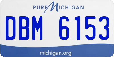 MI license plate DBM6153