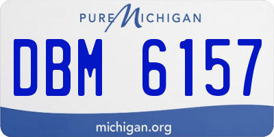 MI license plate DBM6157