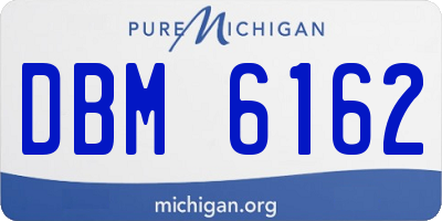 MI license plate DBM6162
