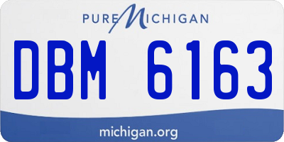 MI license plate DBM6163