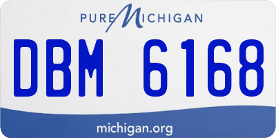 MI license plate DBM6168