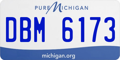 MI license plate DBM6173