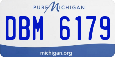 MI license plate DBM6179