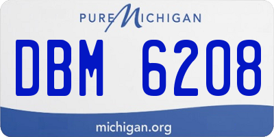MI license plate DBM6208