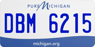 MI license plate DBM6215