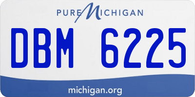 MI license plate DBM6225