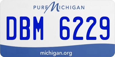 MI license plate DBM6229