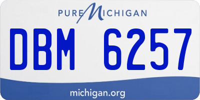 MI license plate DBM6257