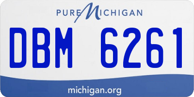 MI license plate DBM6261