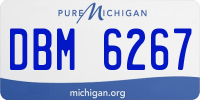 MI license plate DBM6267