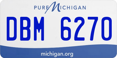 MI license plate DBM6270