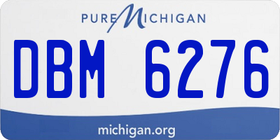MI license plate DBM6276
