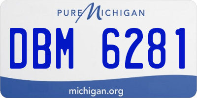 MI license plate DBM6281
