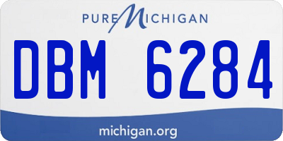 MI license plate DBM6284