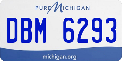 MI license plate DBM6293