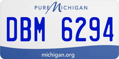 MI license plate DBM6294