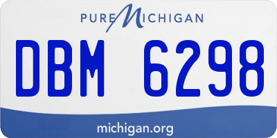 MI license plate DBM6298