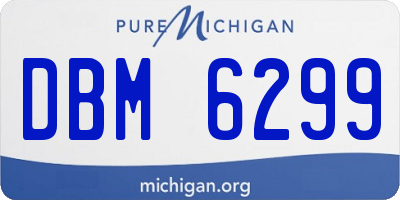 MI license plate DBM6299