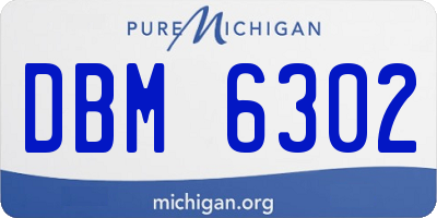 MI license plate DBM6302