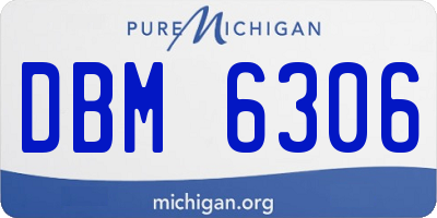 MI license plate DBM6306