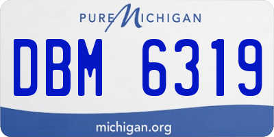 MI license plate DBM6319