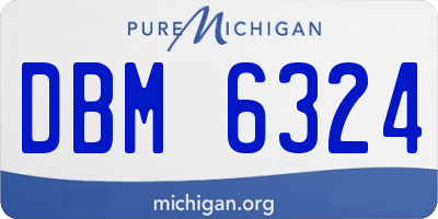 MI license plate DBM6324