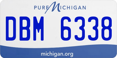 MI license plate DBM6338