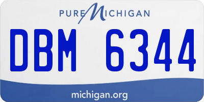 MI license plate DBM6344