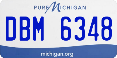MI license plate DBM6348