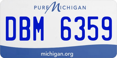 MI license plate DBM6359