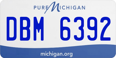 MI license plate DBM6392