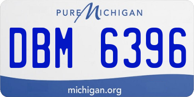 MI license plate DBM6396
