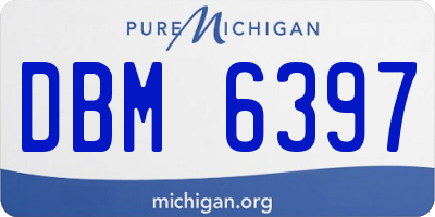 MI license plate DBM6397