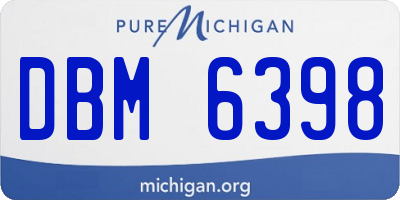 MI license plate DBM6398