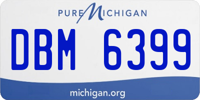 MI license plate DBM6399