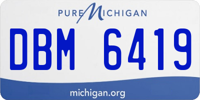 MI license plate DBM6419