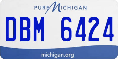 MI license plate DBM6424