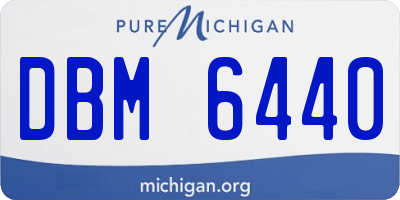 MI license plate DBM6440