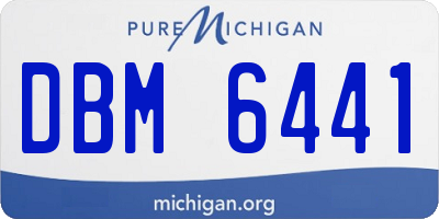 MI license plate DBM6441