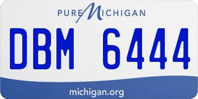 MI license plate DBM6444
