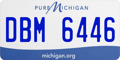 MI license plate DBM6446